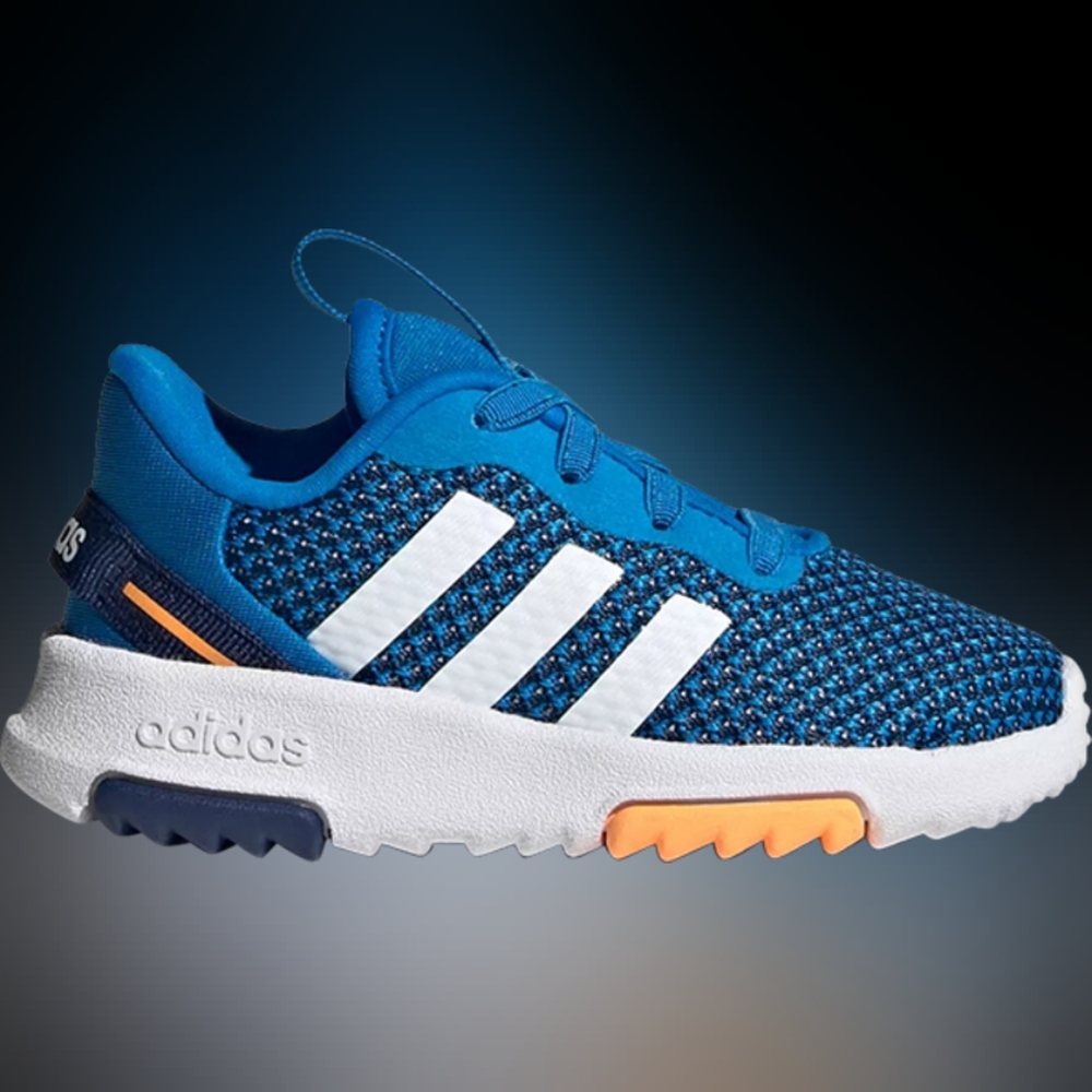 Adidas Toddler Blue Racer TR 2.0 Lace Up Athletic Sneaker Shoes Size 5